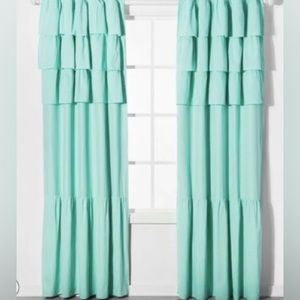 Pillowfort Ruffle Curtains 96” length